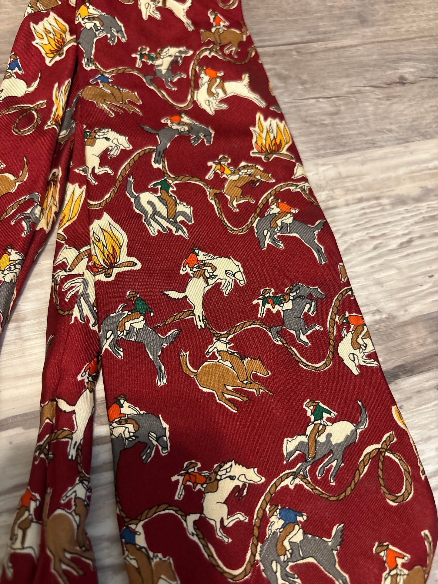 TABASCO BRONC RODEO SILK NECK TIE
