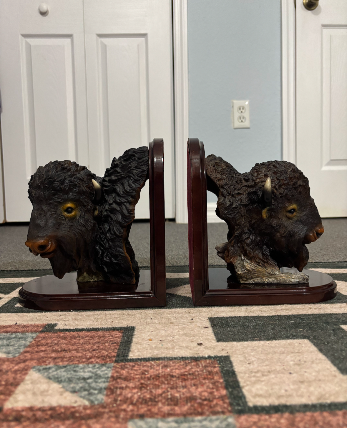 BISON BOOKENDS *VINTAGE*