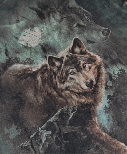 MOUNTAIN TAG WOLF NATURE TEE *VINTAGE*