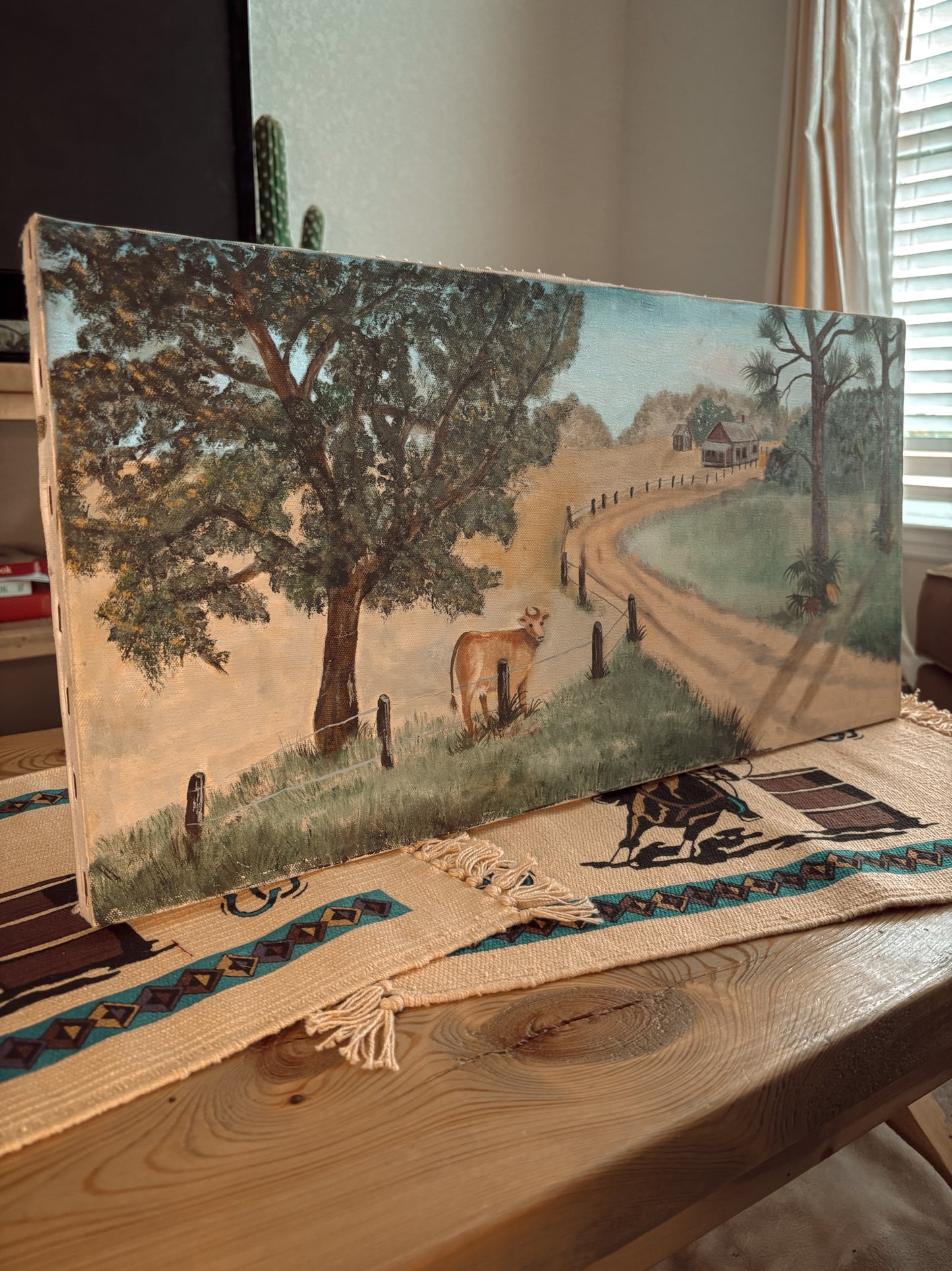 *VINTAGE* ORIGINAL FARM PAINTING