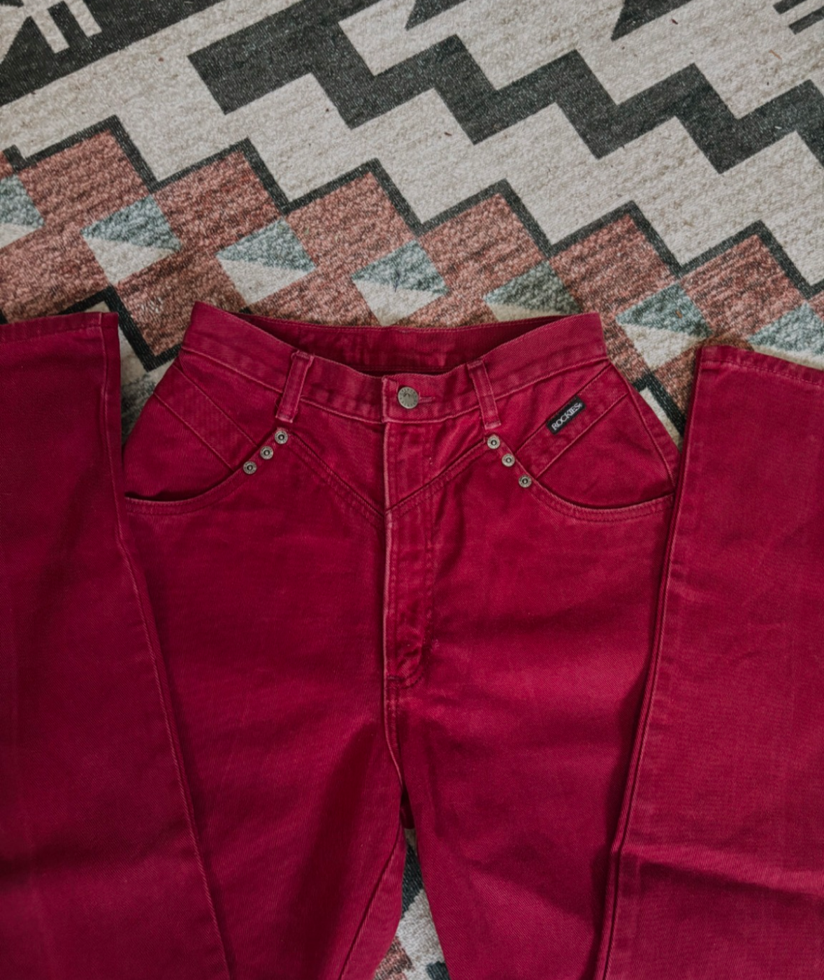 26” RED ROCKIES BAREBACK JEANS *VINTAGE*