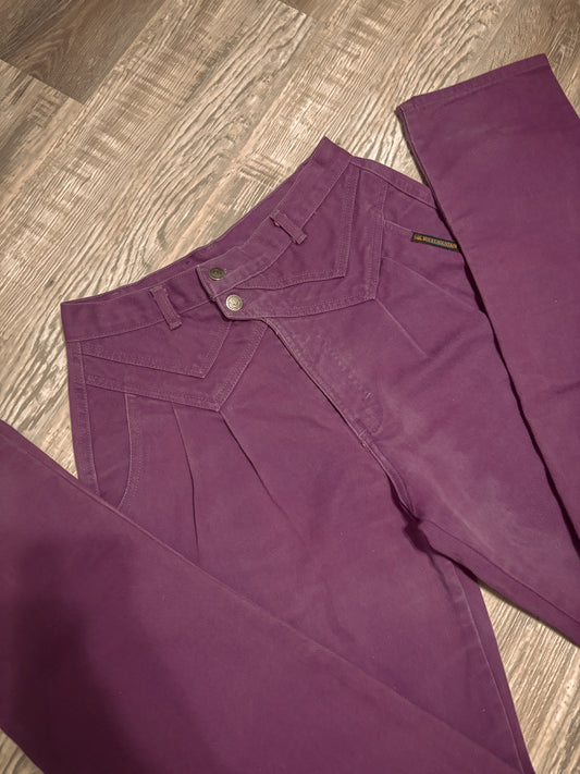 *VINTAGE* 29” PURPLE ROCKIES ROCKY MOUNTAIN BAREBACK JEANS