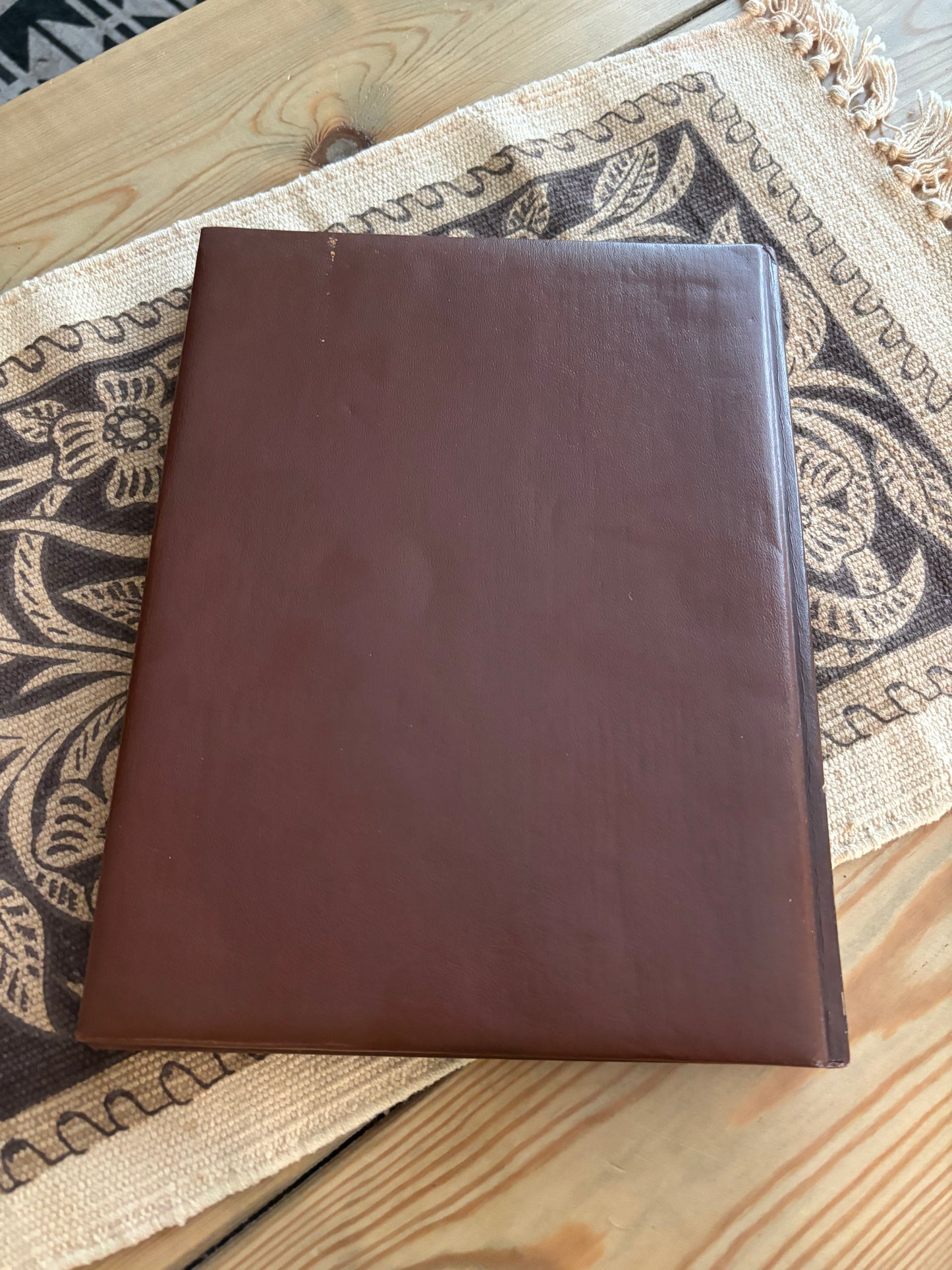 *VINTAGE* THE COWBOYS LEATHER COVER TIME LIFE OLD WEST BOOK