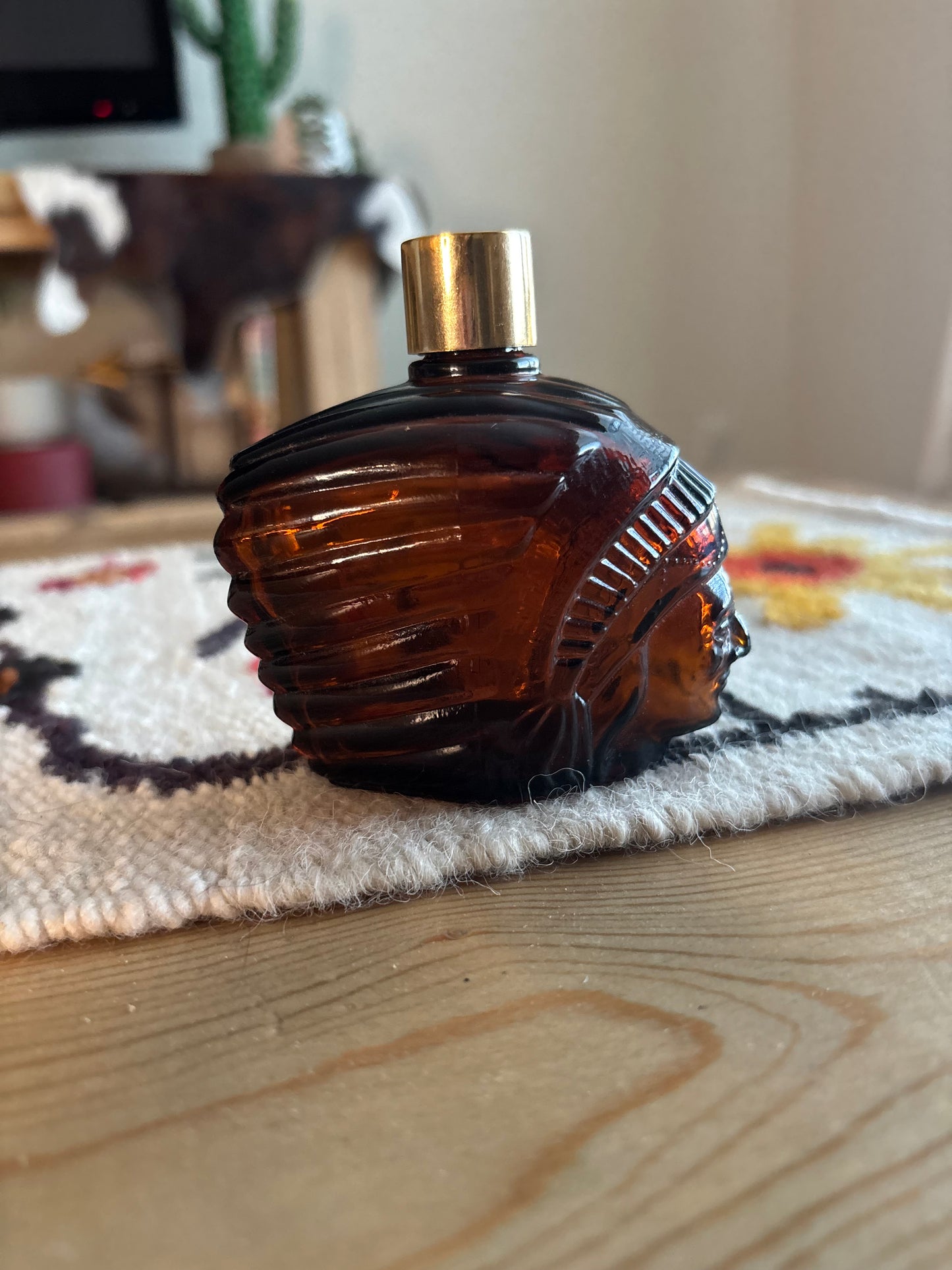 *VINTAGE* CHIEF HEAD AVON HAIR PROTEIN BOTTLE