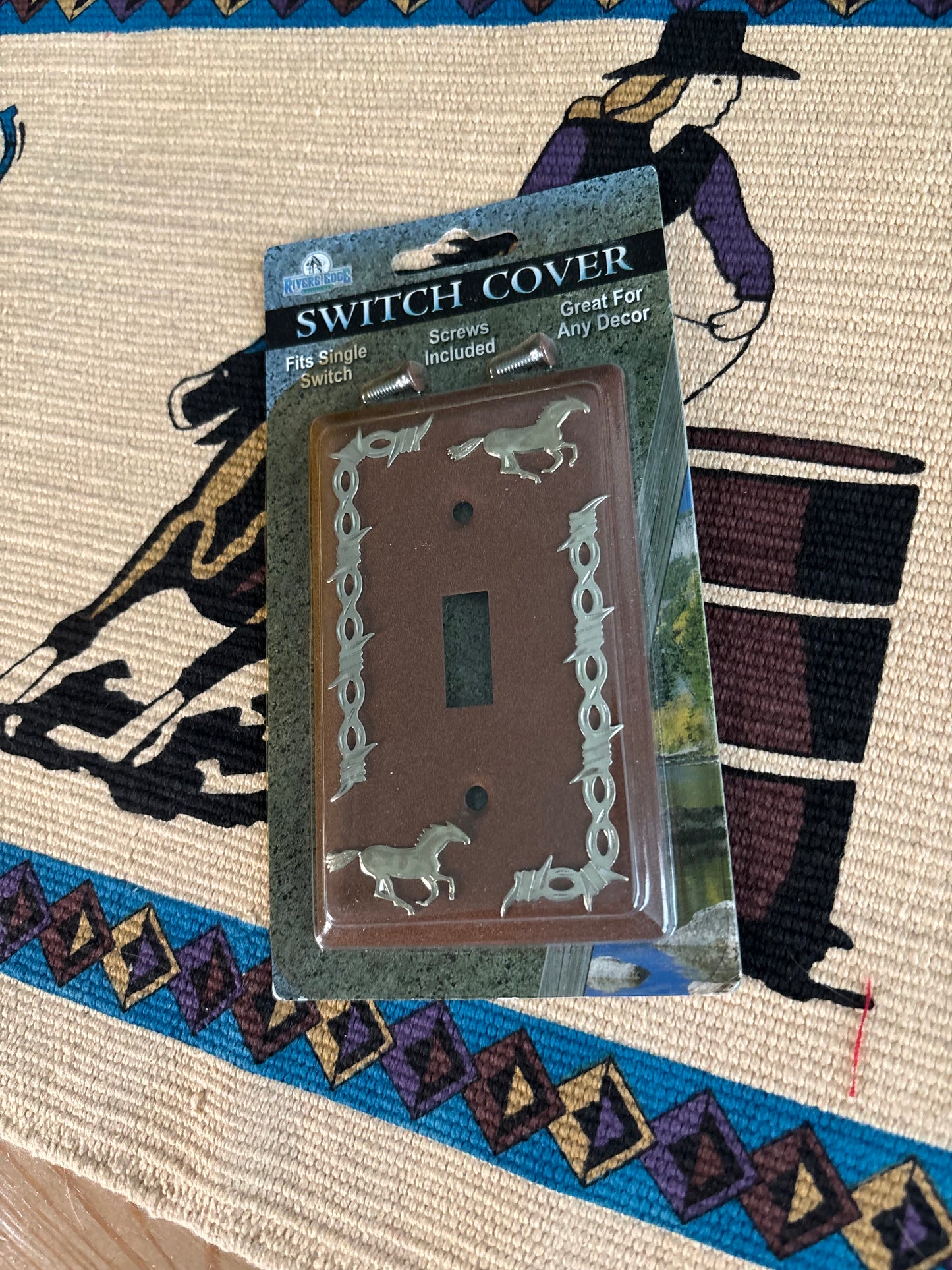 BARBED WIRE & HORSES SWITCH COVERS *1PCS*