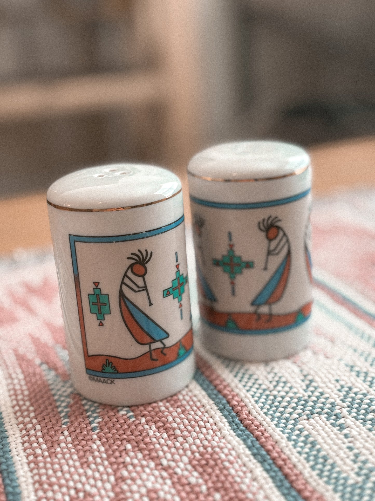 MAACK KOKOPELLI SALT & PEPPER SHAKER SET *VINTAGE*