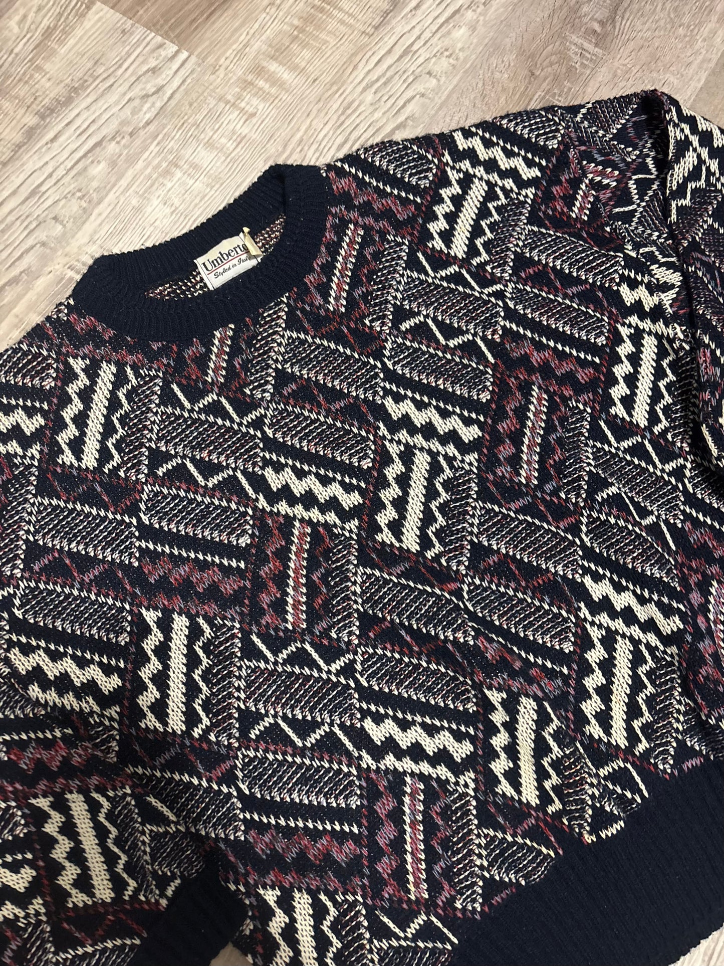 *VINTAGE* UMBERTO PURPLE KNIT SWEATER