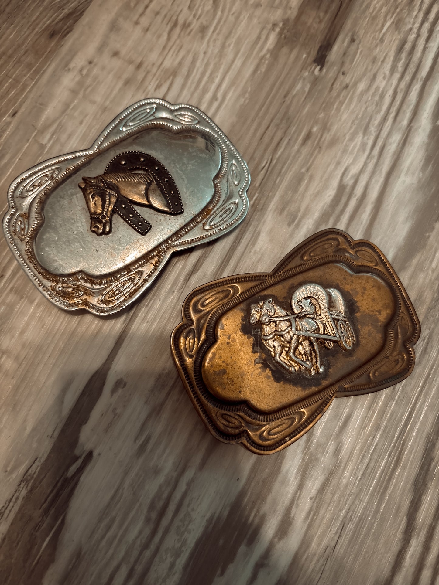 *VINTAGE* HORSE BELT BUCKLES