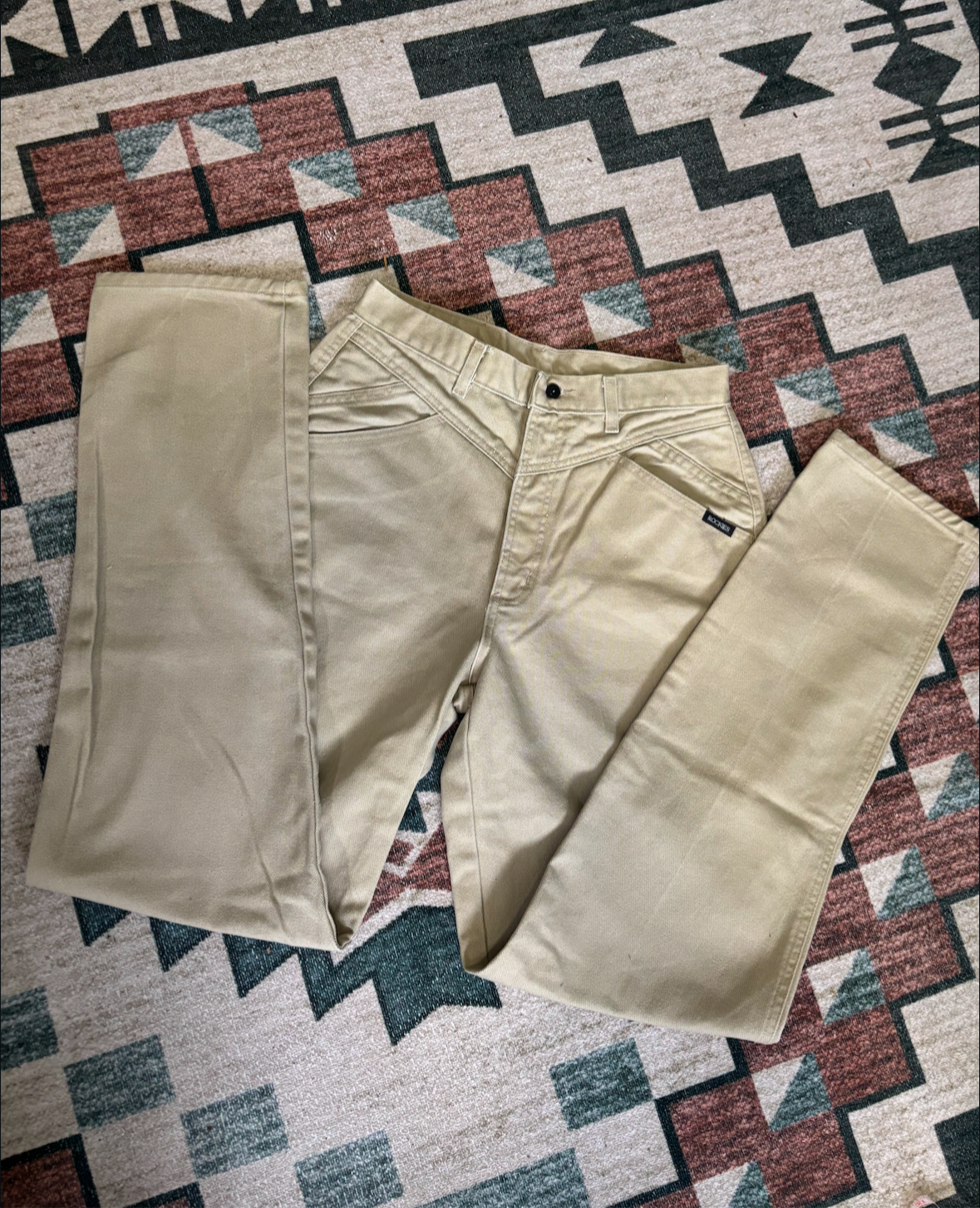 30” KHAKI ROCKIES BAREBACK JEANS *VINTAGE*