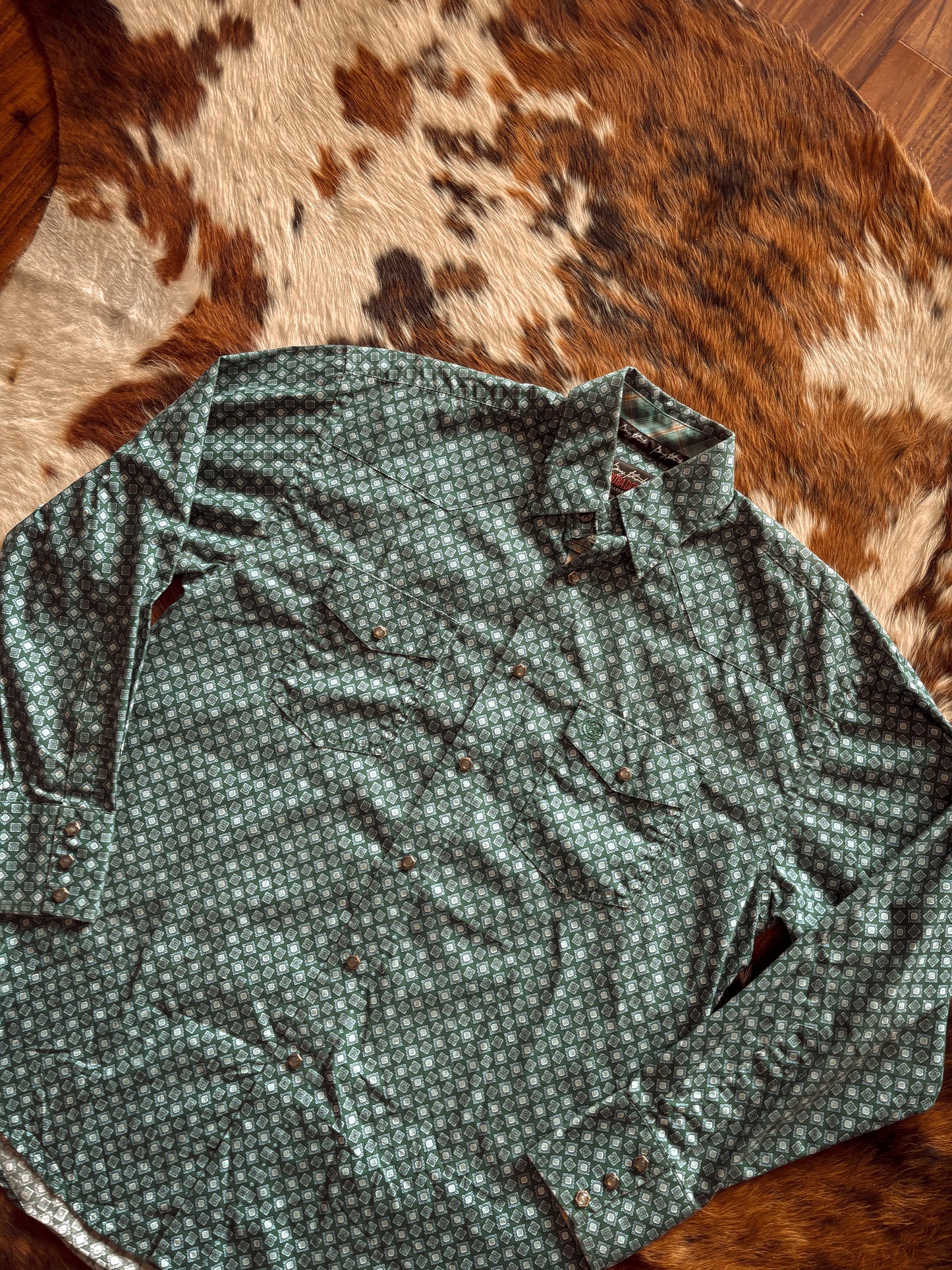 WRANGLER GEORGE STRAIT TROUBADOUR LONG SLEEVE PEARL SNAP SHIRT
