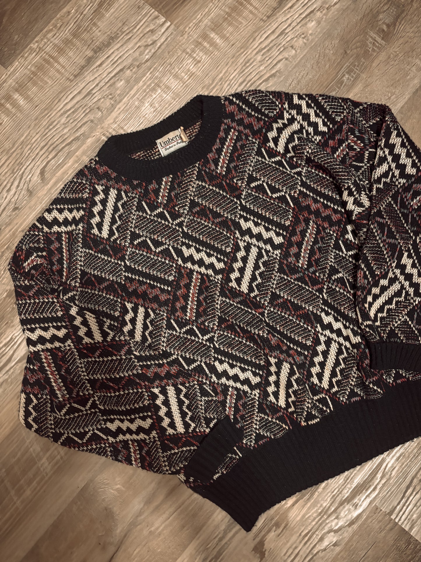 *VINTAGE* UMBERTO PURPLE KNIT SWEATER
