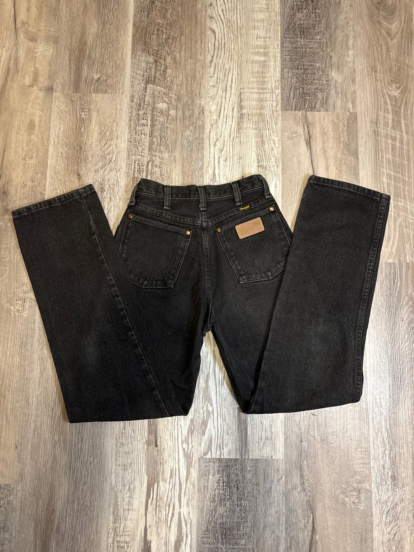 25” BLACK WRANGLER JEANS *VINTAGE*