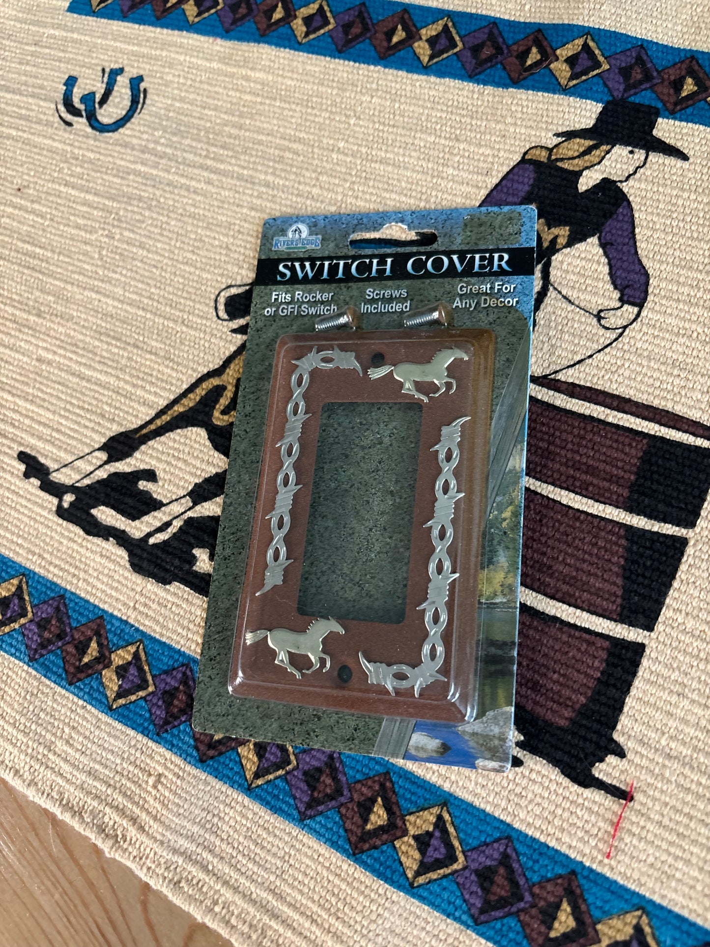 BARBED WIRE & HORSES SWITCH COVERS *1PCS*