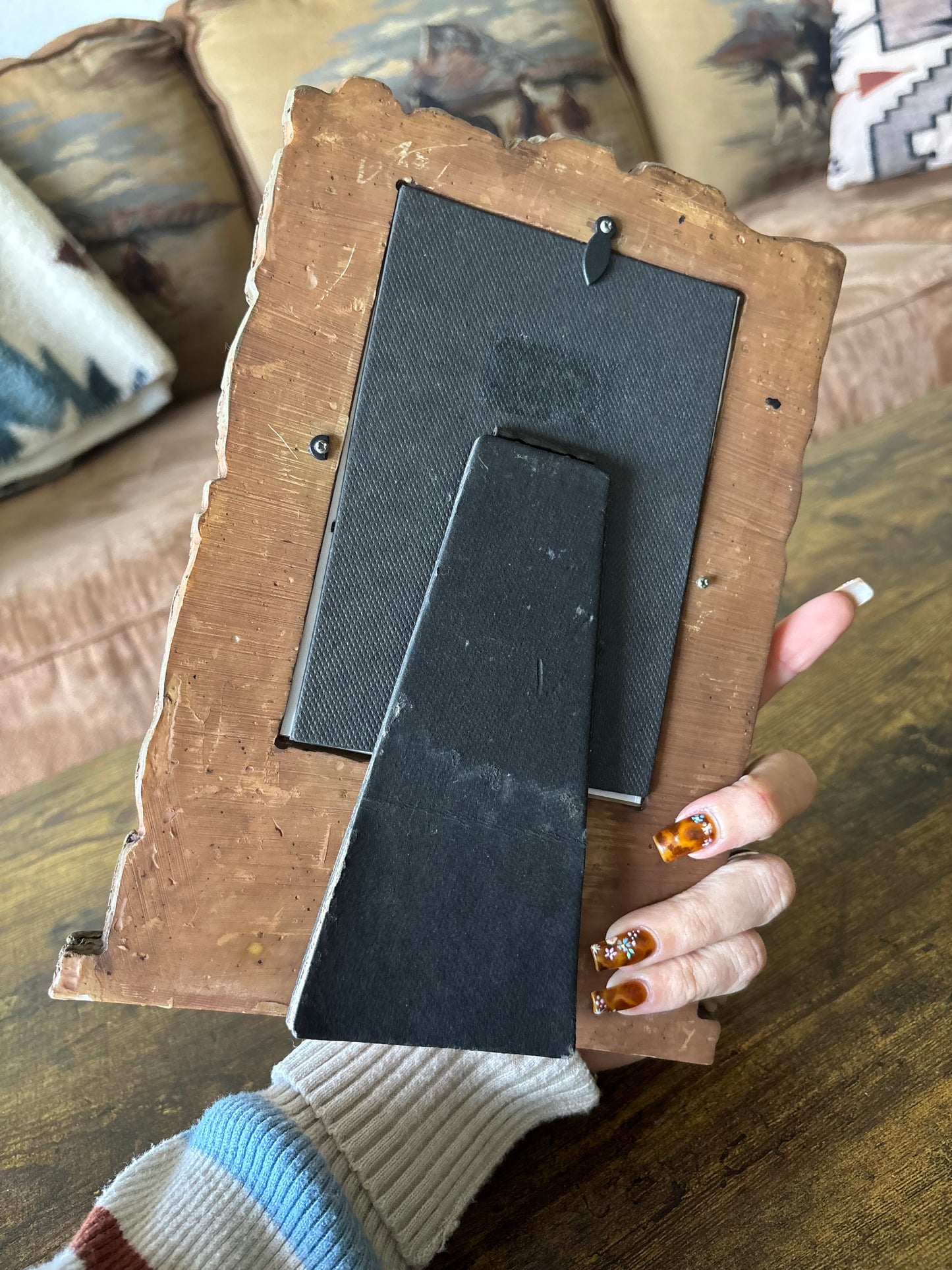 *VINTAGE* HORSE, FARM, RUSTIC PICTURE FRAME