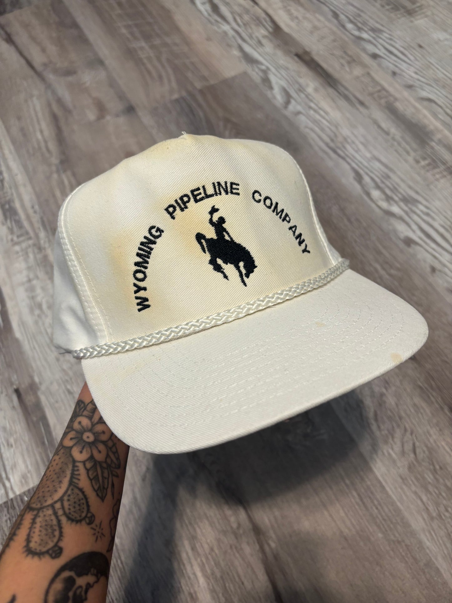 WYOMING PIPELINE COMPANY TRUCKER SNAPBACK HAT *VINTAGE*