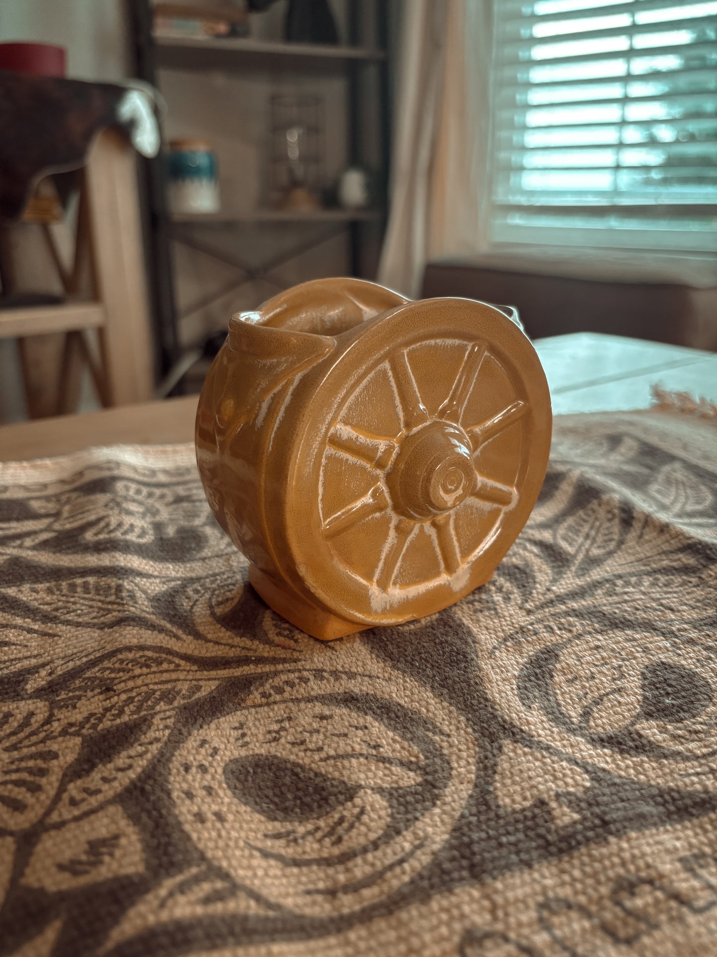 *VINTAGE* DESERT GOLD FRANKOMA OPEN SUGAR DISH OR MINI VASE