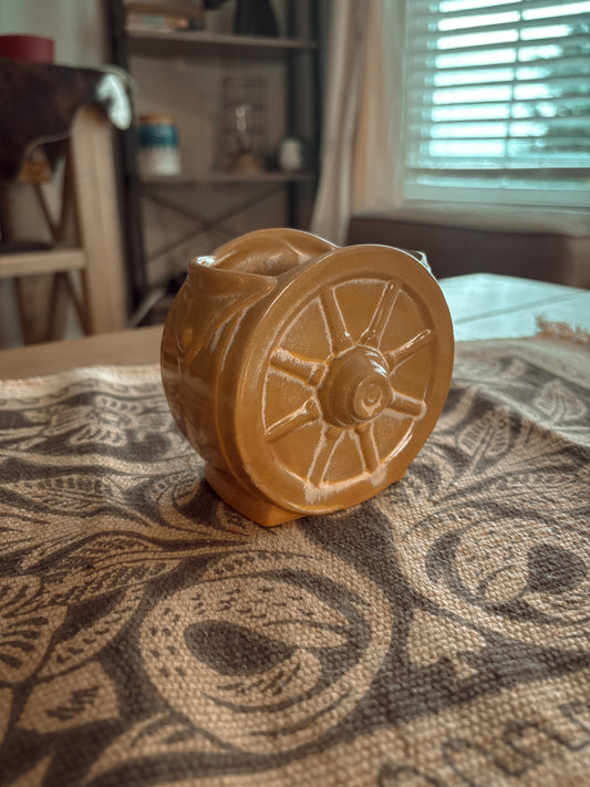 *VINTAGE* DESERT GOLD FRANKOMA OPEN SUGAR DISH OR MINI VASE