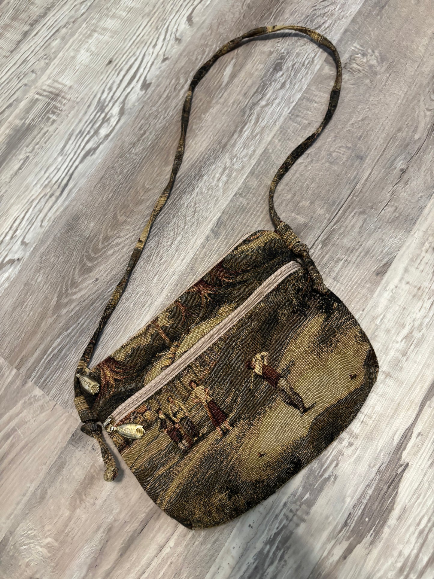 *VINTAGE* GOLF TAPESTRY PURSE