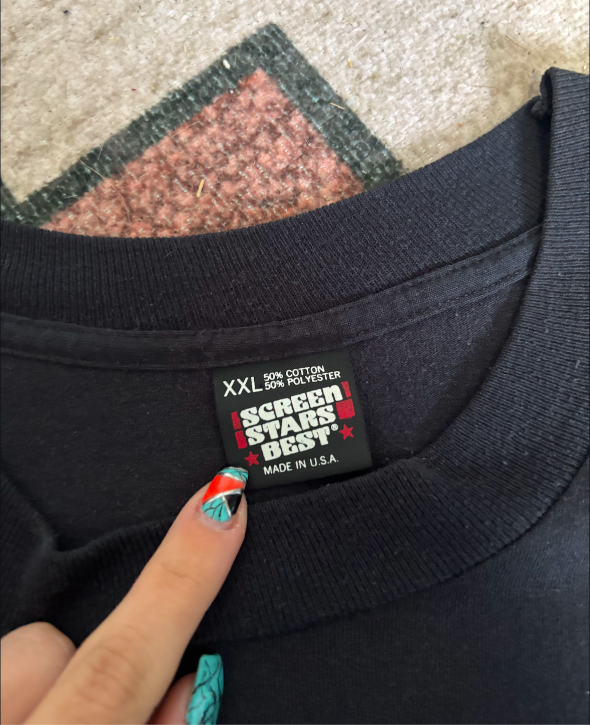 ARMADILLO TEXAS PARTY TIME TEE *VINTAGE*