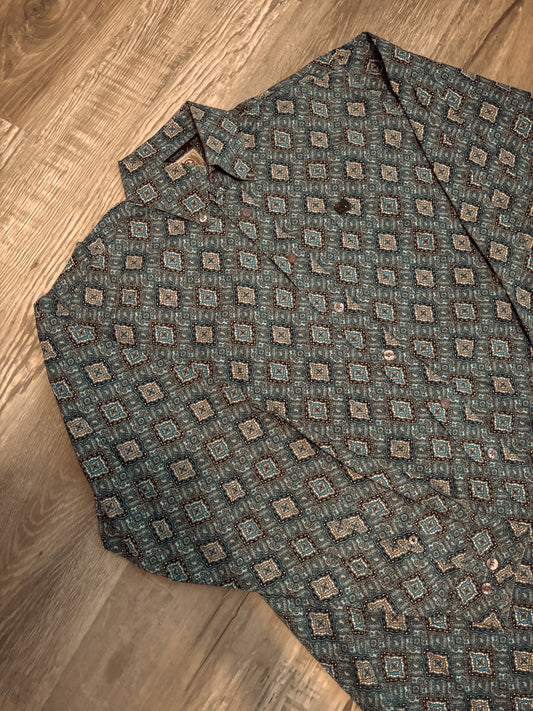 BLUE DIAMOND PAISLEY CINCH BUTTON UP SHIRT