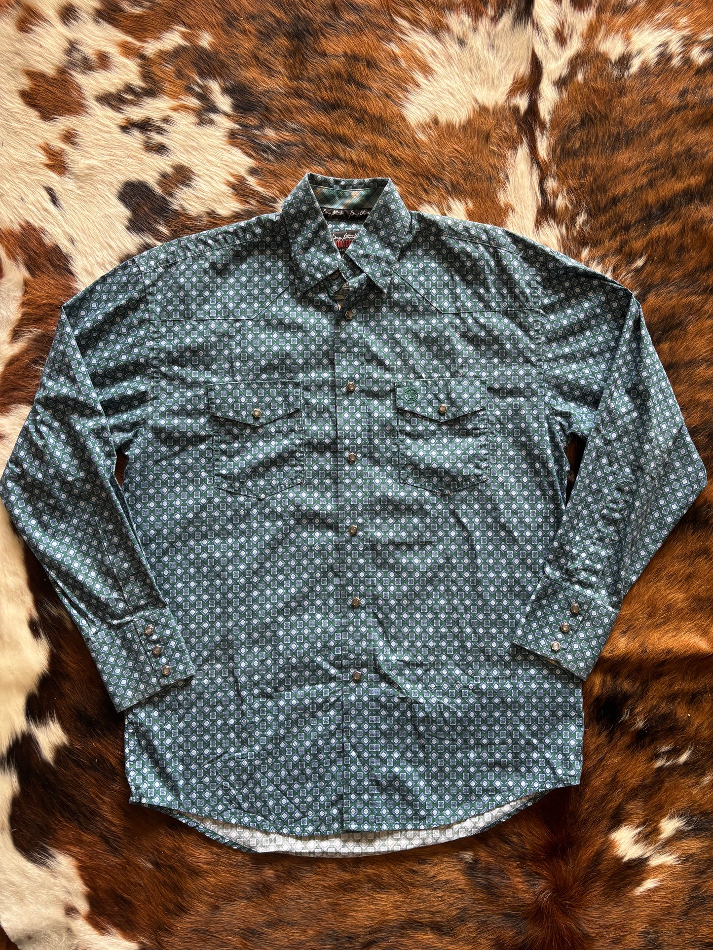 WRANGLER GEORGE STRAIT TROUBADOUR LONG SLEEVE PEARL SNAP SHIRT