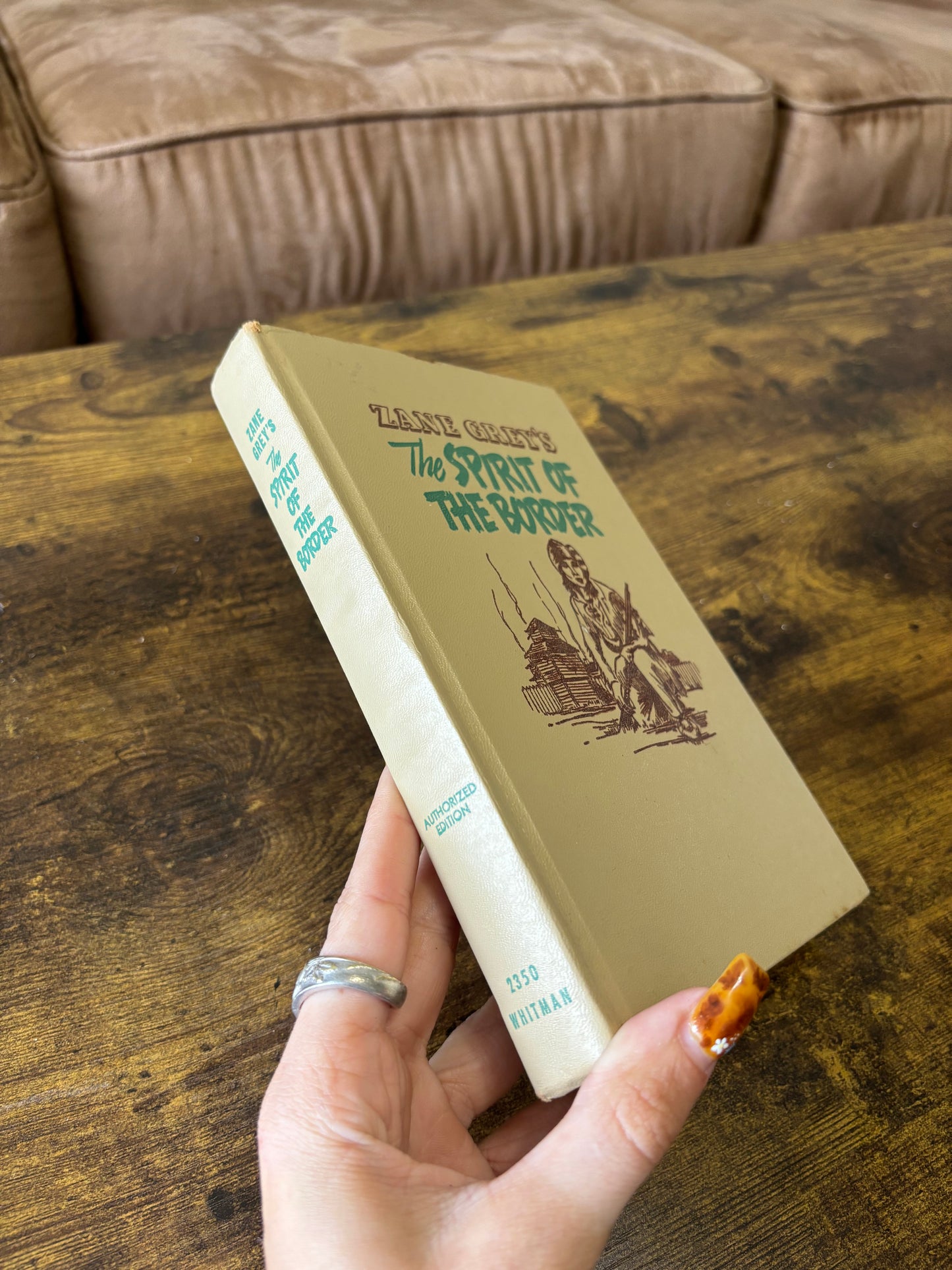 *VINTAGE* ZANE GREY, THE SPIRIT OF THE BORDER, HARDBACK BOOK