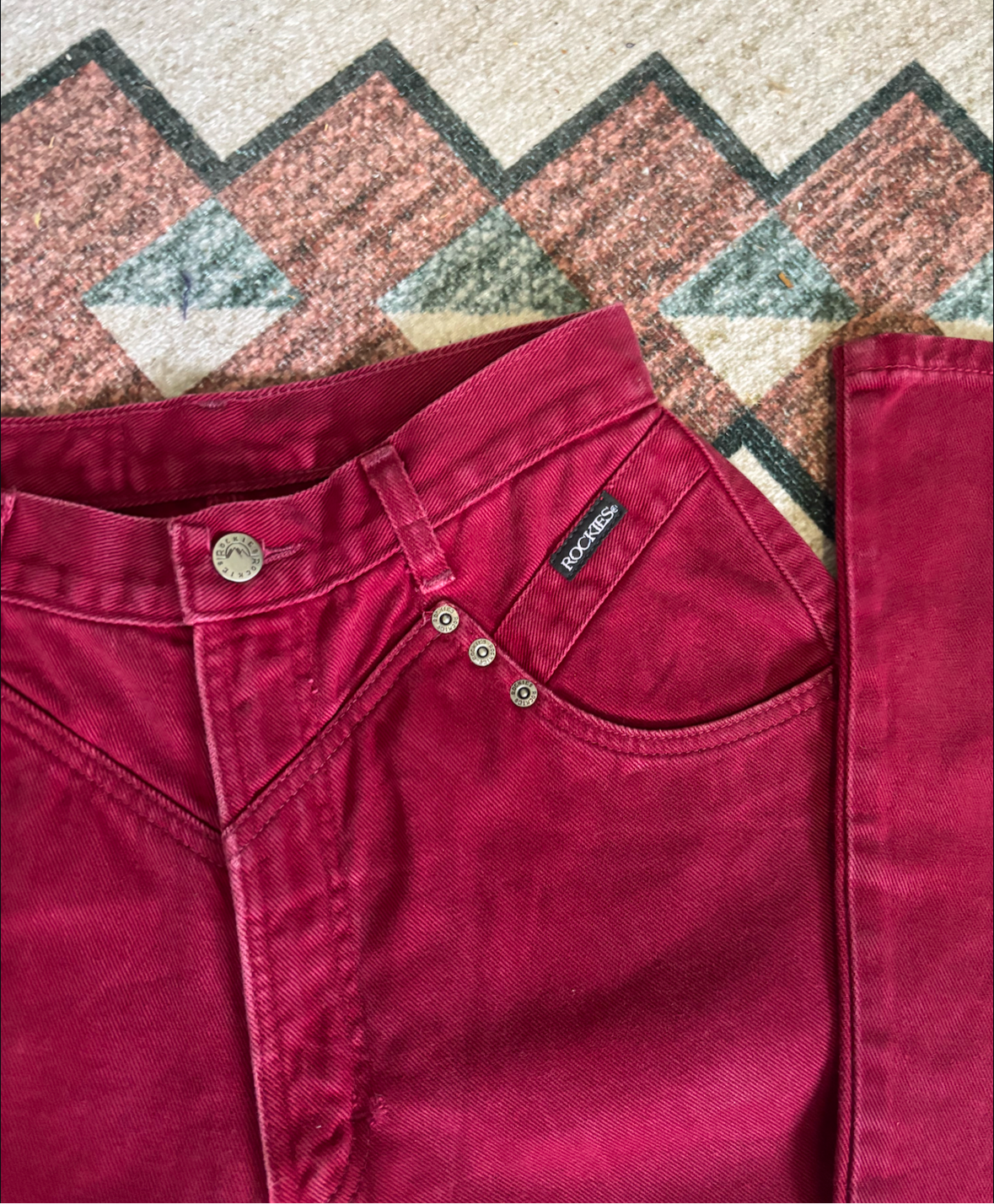 26” RED ROCKIES BAREBACK JEANS *VINTAGE*