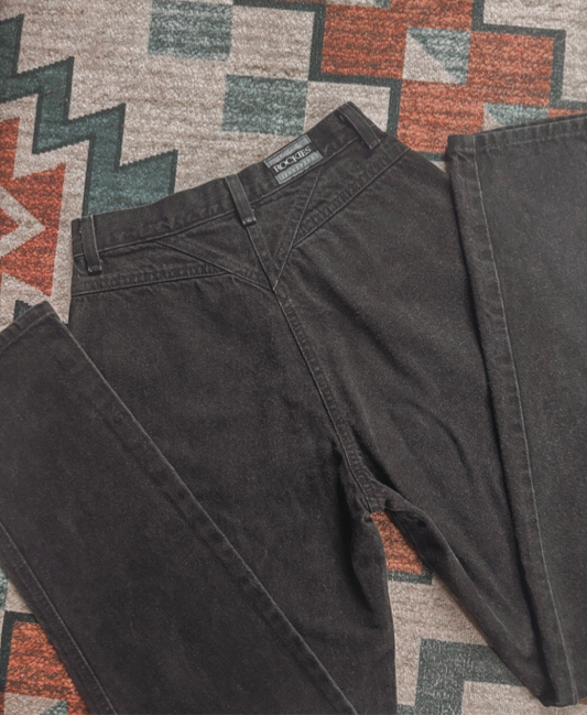 24” BLACK ROCKIES BAREBACK JEANS *VINTAGE*