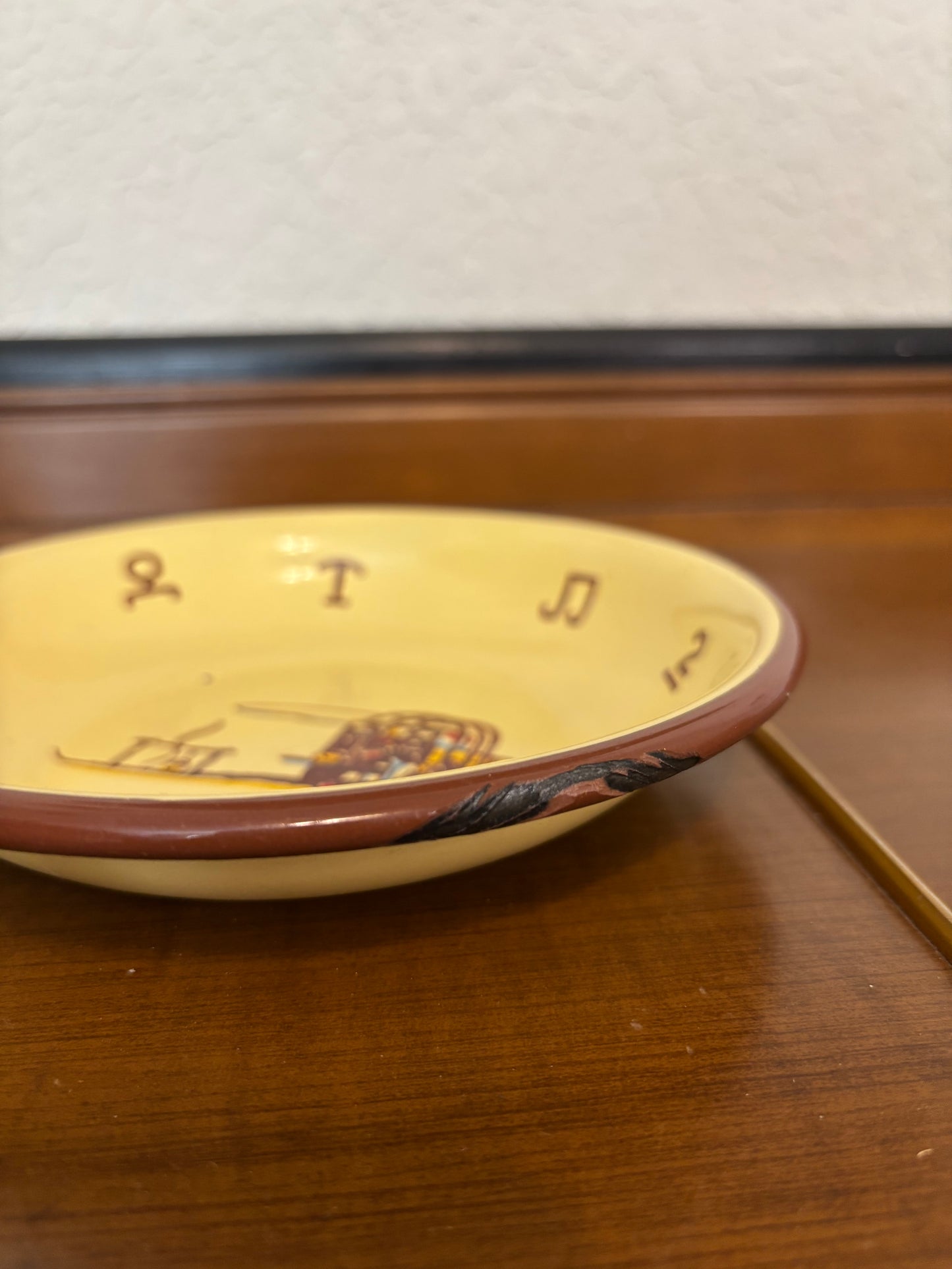 *VINTAGE* MONTERREY WESTERN WARE ENAMELED METAL BOWL