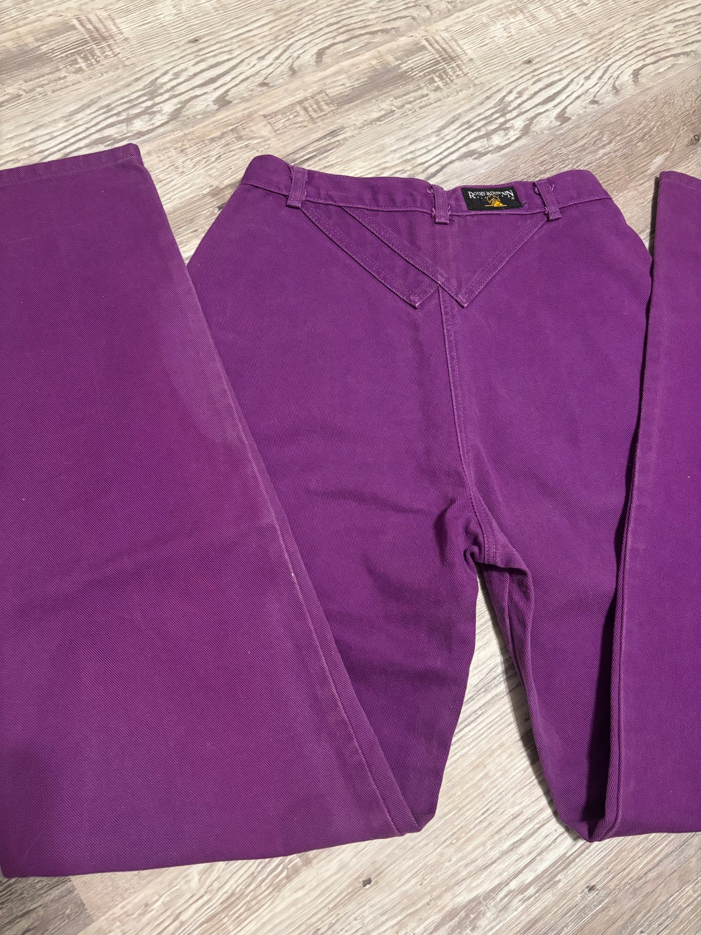 *VINTAGE* 29” PURPLE ROCKIES ROCKY MOUNTAIN BAREBACK JEANS