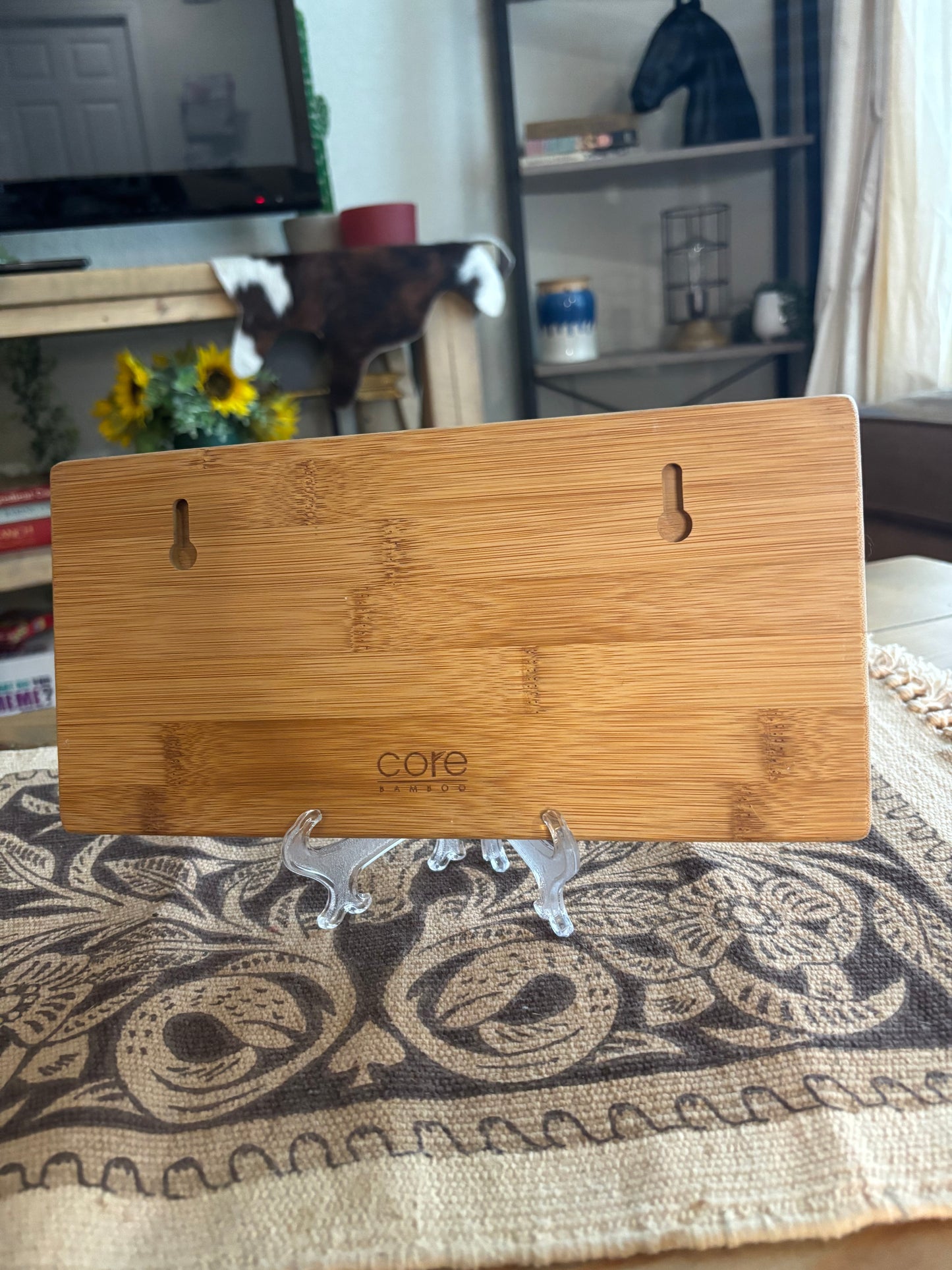 WILD WEST TEXAS BAMBOO BOARD WALL DECOR