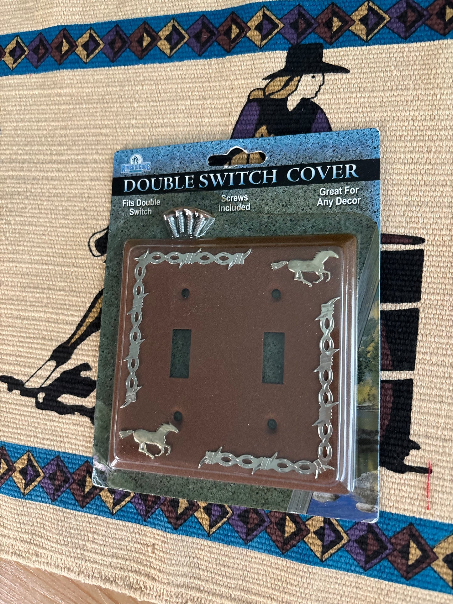 BARBED WIRE & HORSES SWITCH COVERS *1PCS*