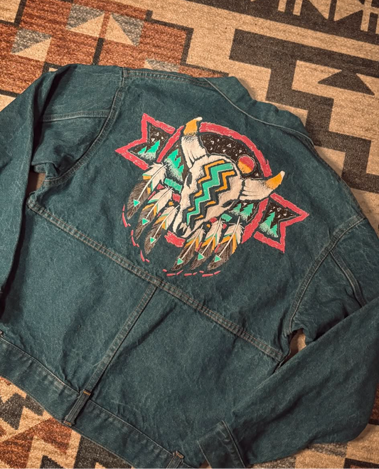 RARE LONGHORN JEAN JACKET *VINTAGE*