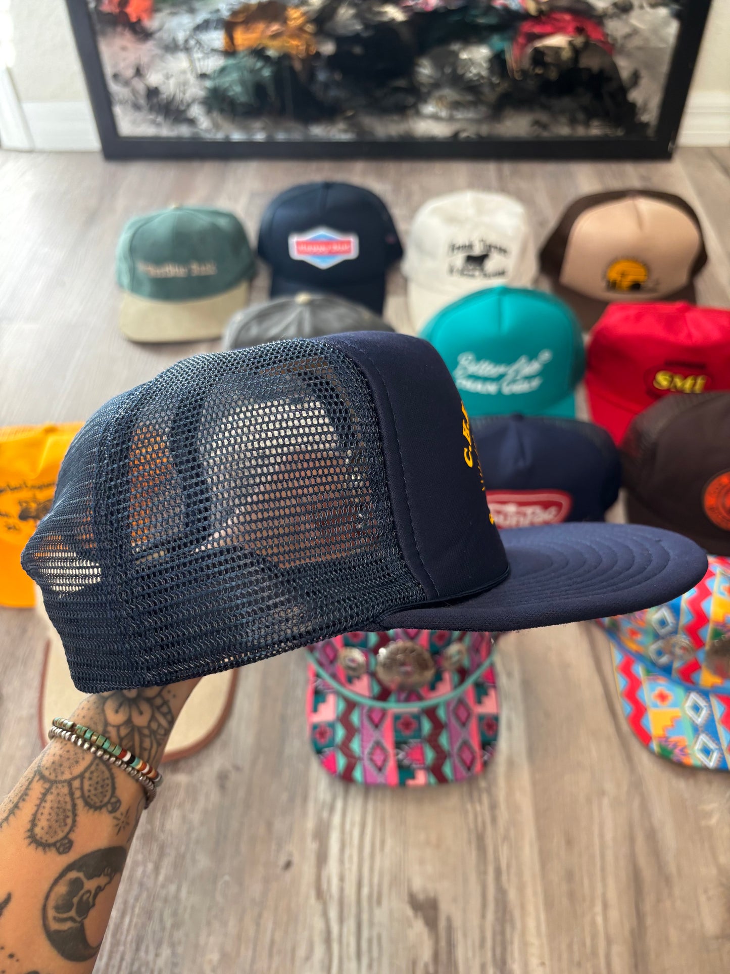 *VINTAGE* C.H.K. TRUCKING SUNSHINE KID TRUCKER HAT