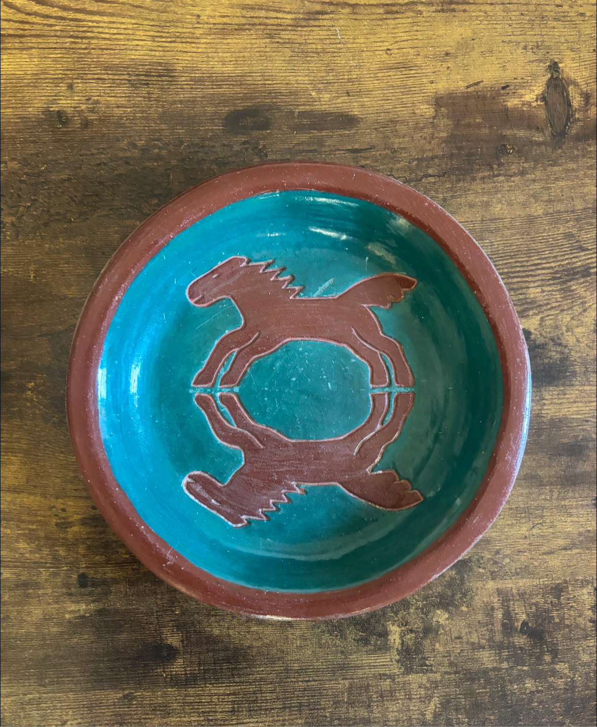 HANDMADE HORSE PLATE *VINTAGE*