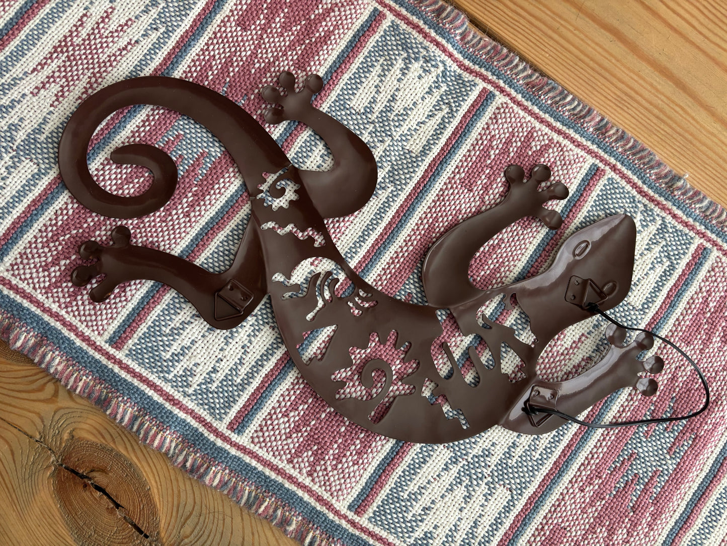 SOUTHWESTERN TIN WALL HANGING LIZARD *VINTAGE*