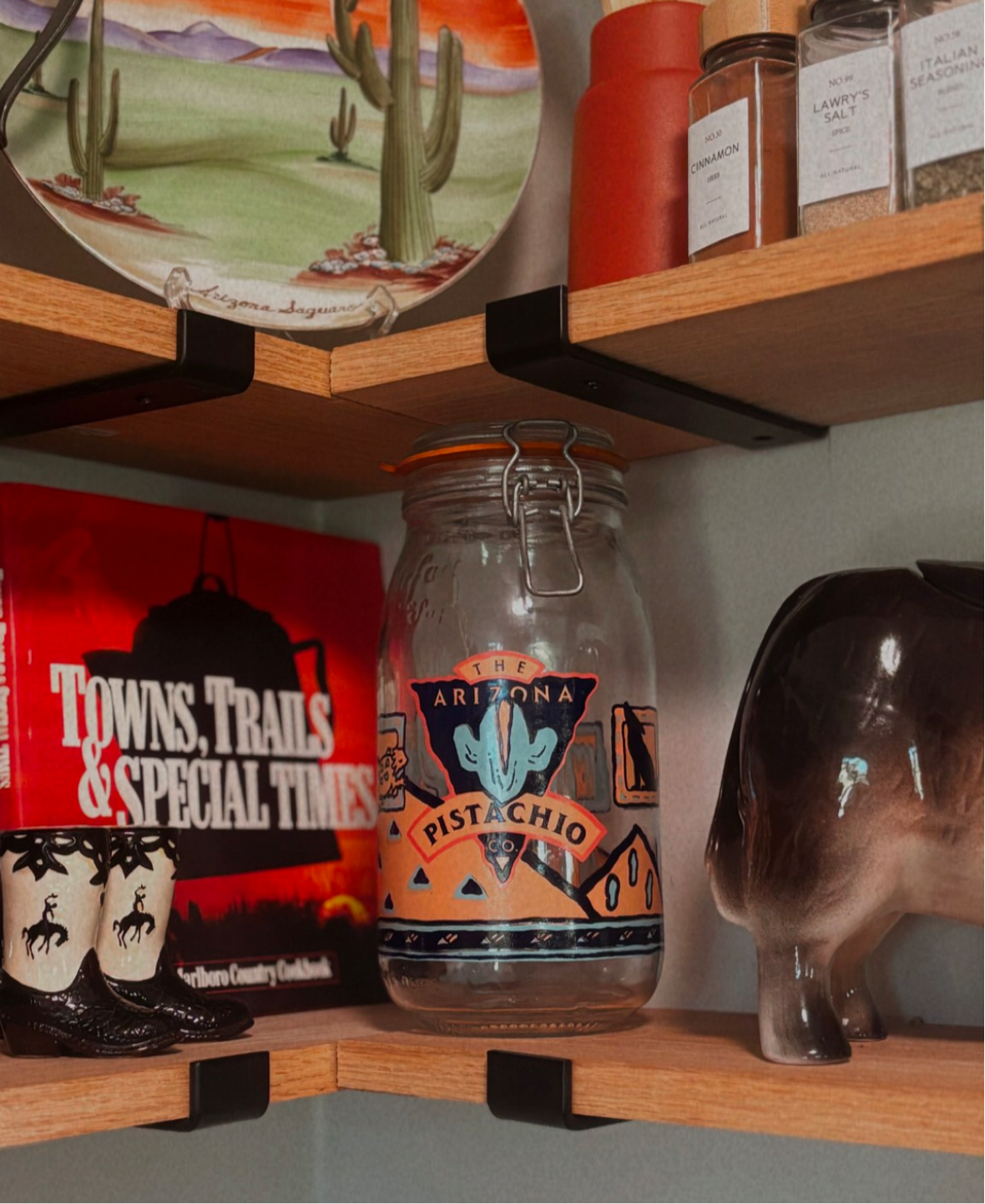 RARE PRINT ARIZONA PISTACHIO CO. LE PARFAIT 2L JAR *VINTAGE*