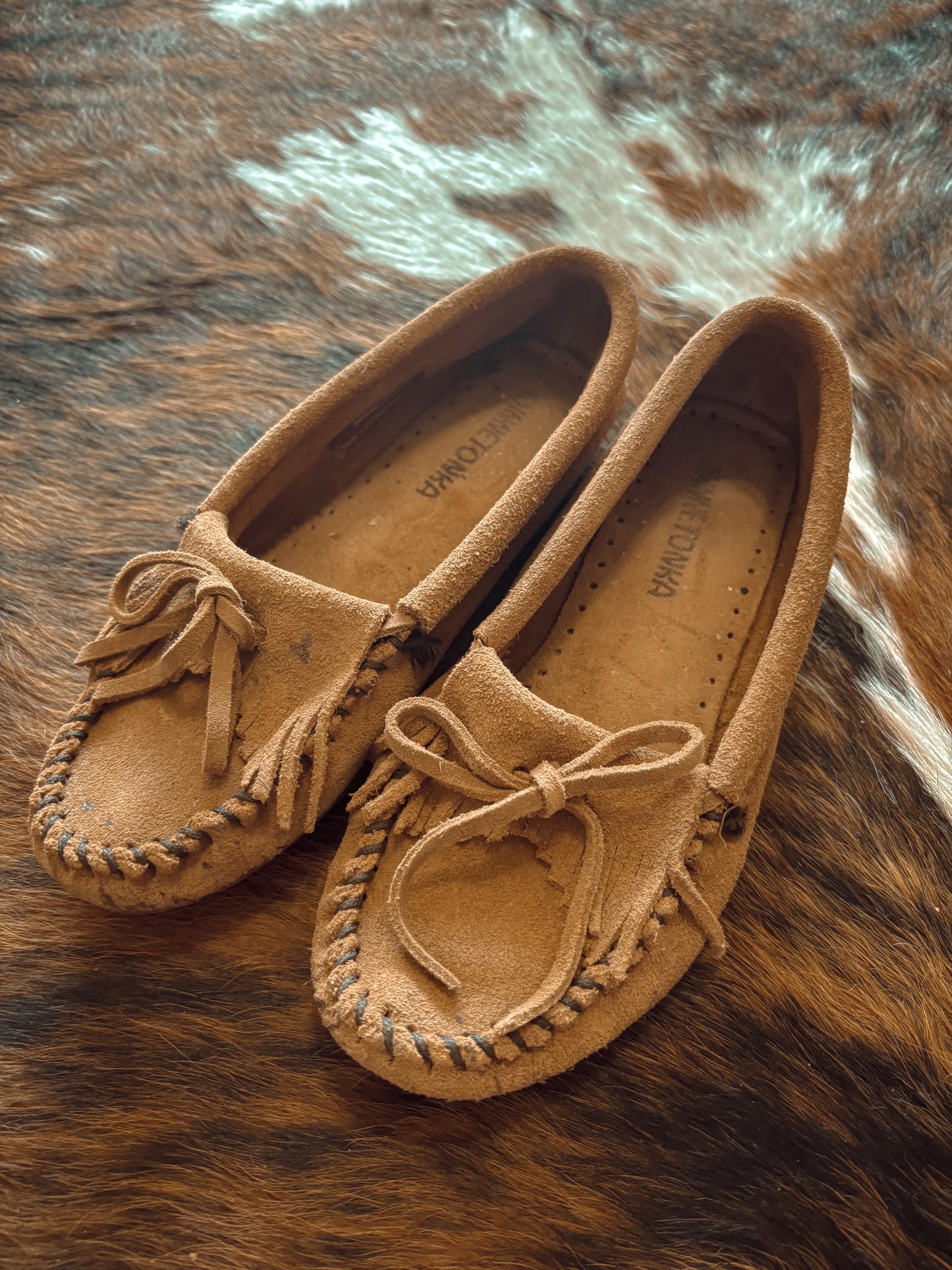 *VINTAGE* WOMENS 5.5 KILTY MINNETONKA MOCCASINS SHOES