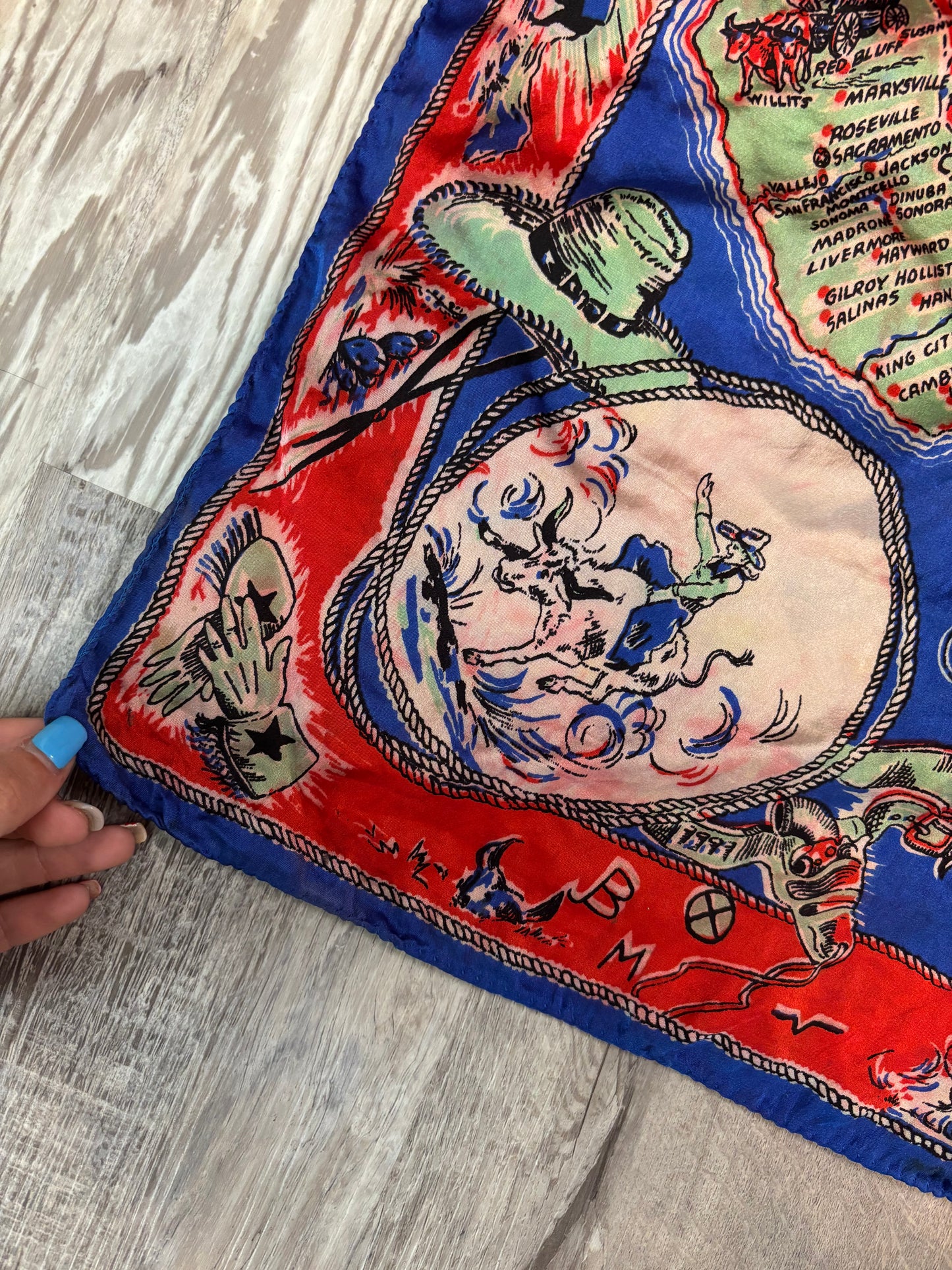 ‘50S WESTERN HANDKERCHIEF *VINTAGE*