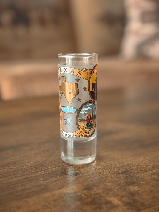 *VINTAGE* TEXAS SOUVENIR SHOT GLASS