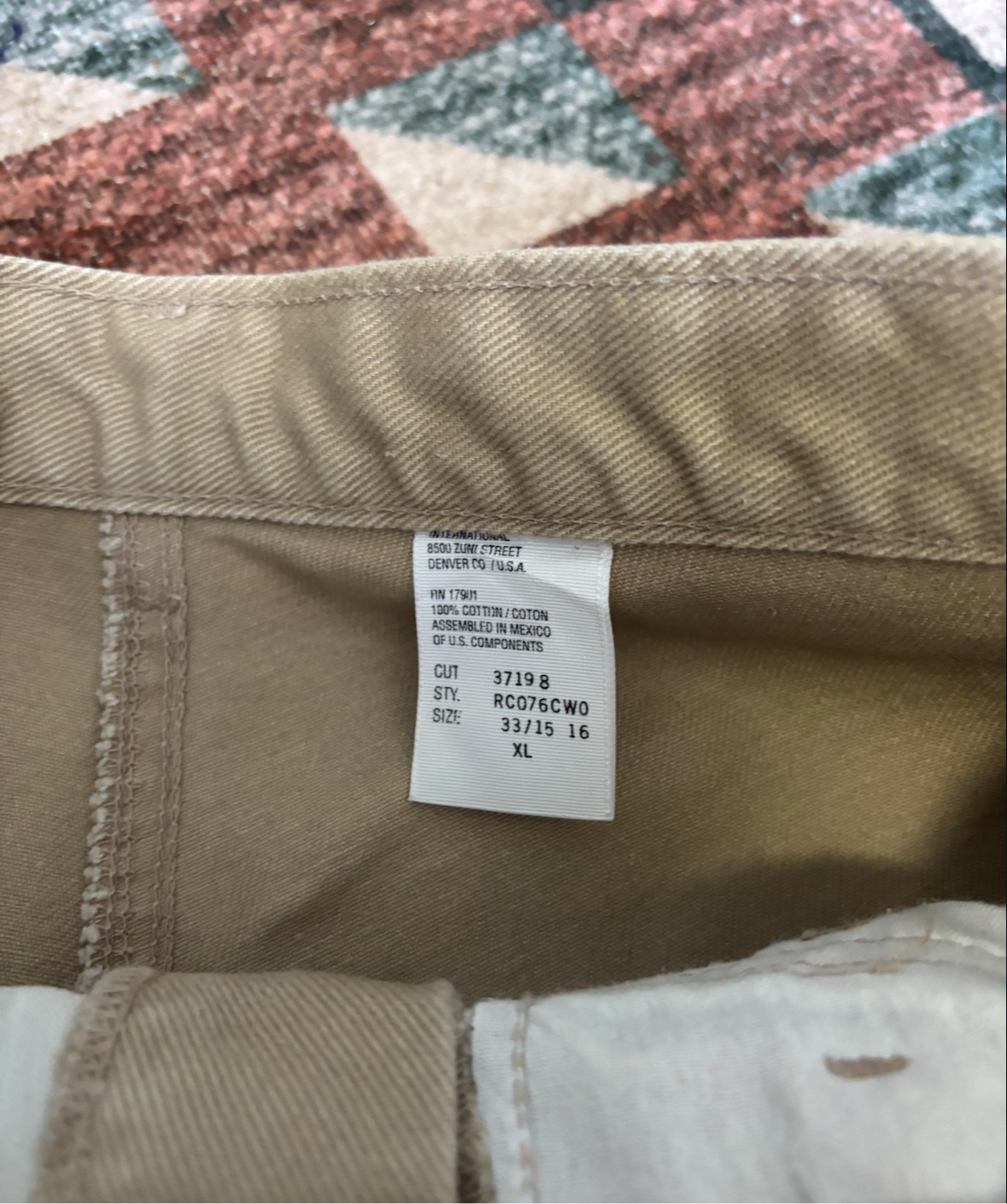 30” KHAKI ROCKIES BAREBACK JEANS *VINTAGE*