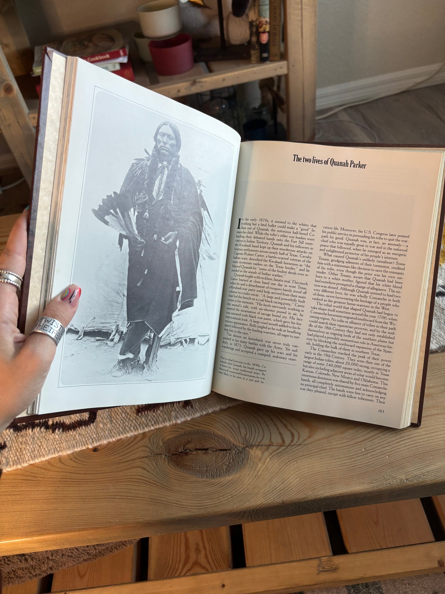 *VINTAGE* THE INDIANS & THE GREAT CHIEFS, LEATHER COVER TIME LIFE OLD WEST BOOKS