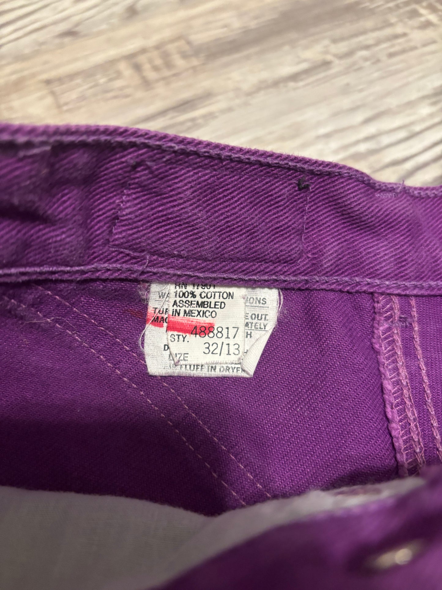 *VINTAGE* 29” PURPLE ROCKIES ROCKY MOUNTAIN BAREBACK JEANS