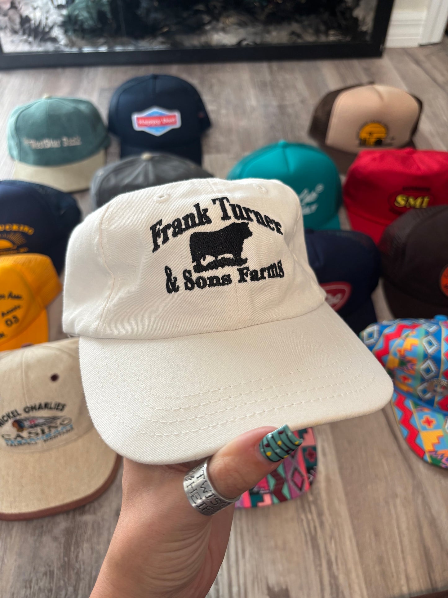 *VINTAGE* FRANK TURNER BULLS CATTLE HAT