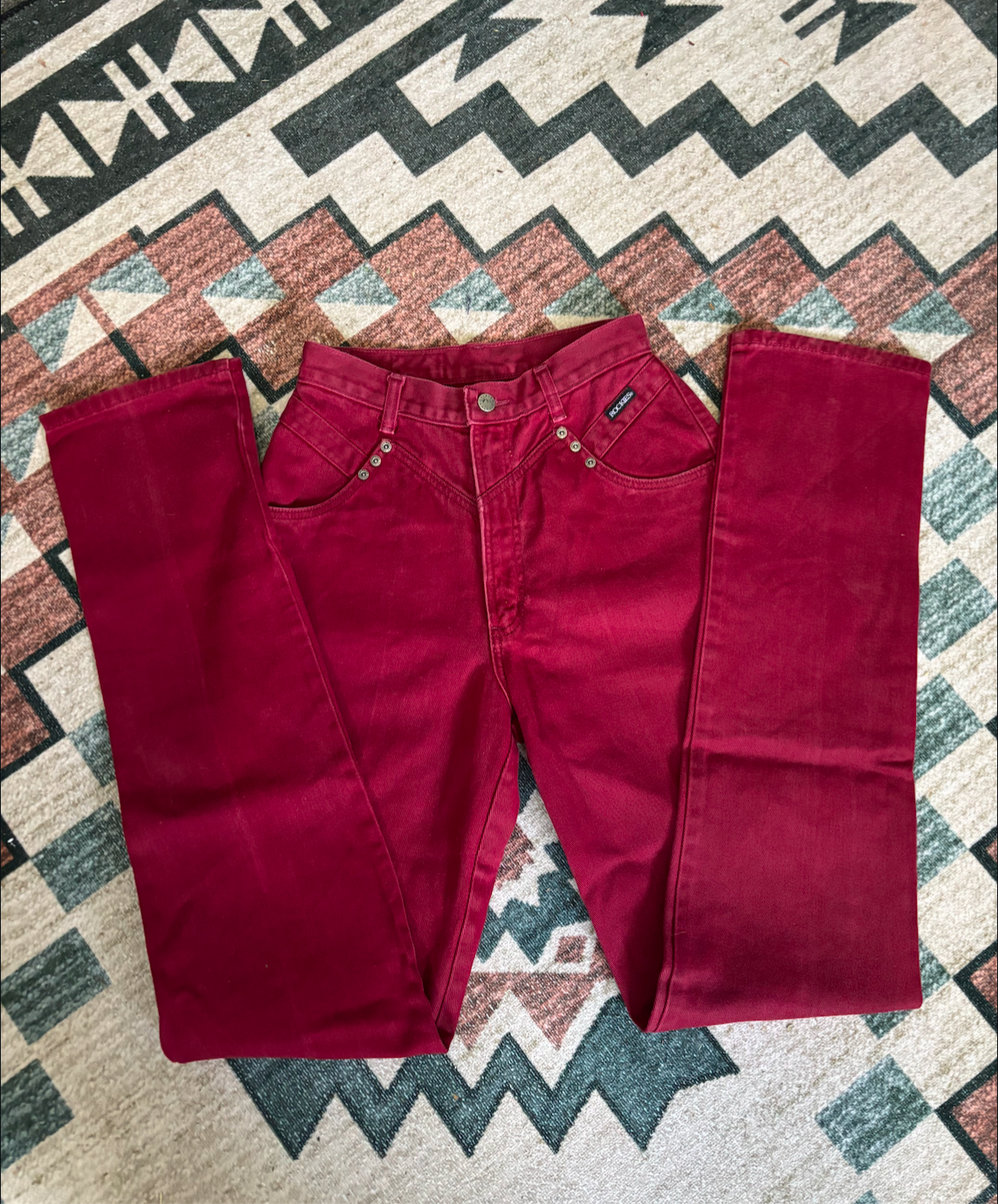 26” RED ROCKIES BAREBACK JEANS *VINTAGE*