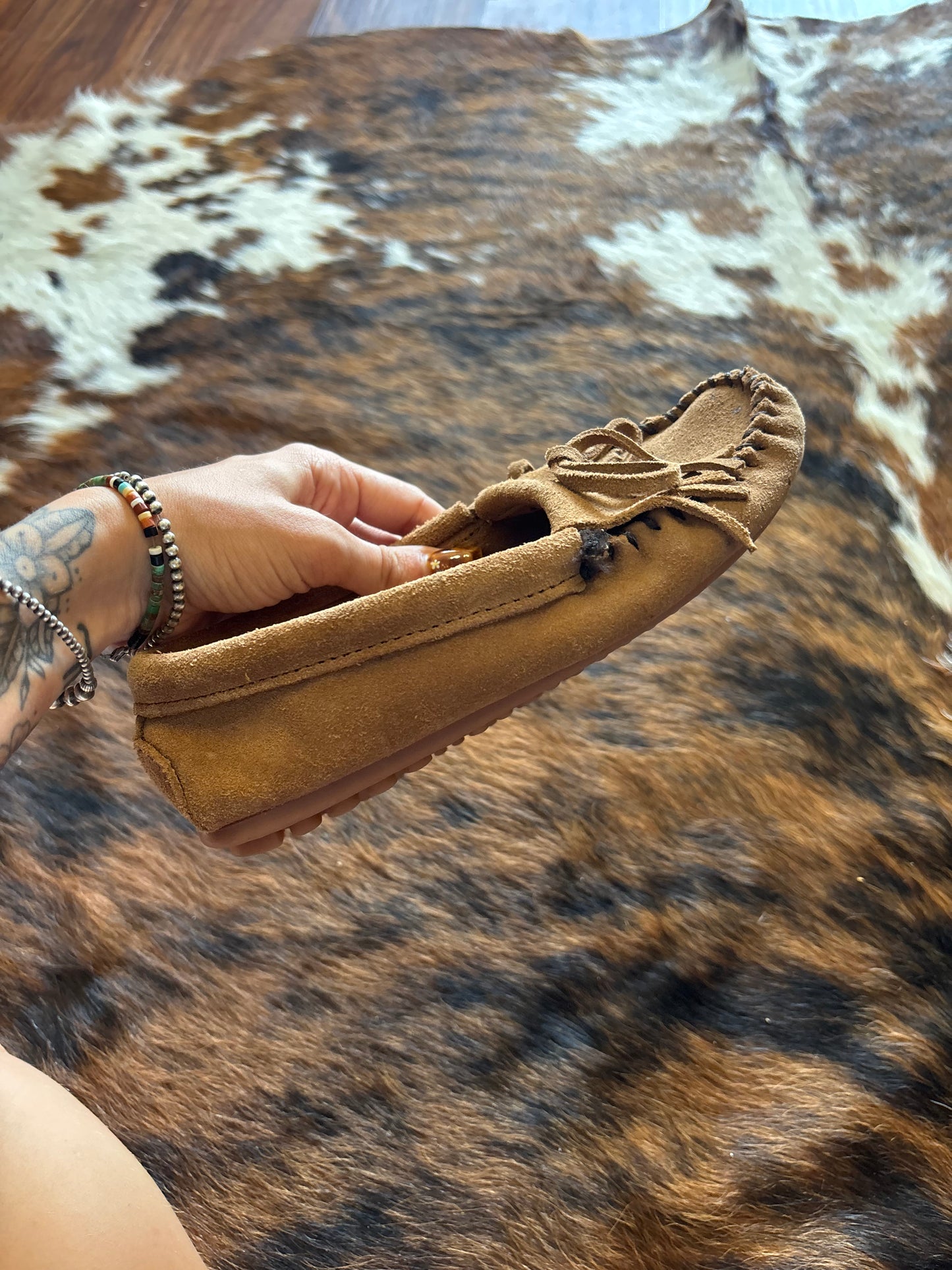 *VINTAGE* WOMENS 5.5 KILTY MINNETONKA MOCCASINS SHOES