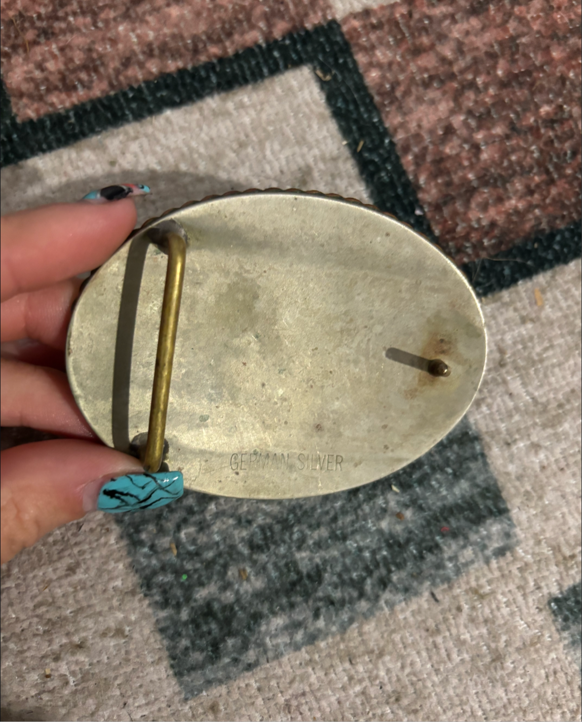 KIDS/MINI BULL RIDER BELT BUCKLE *VINTAGE*