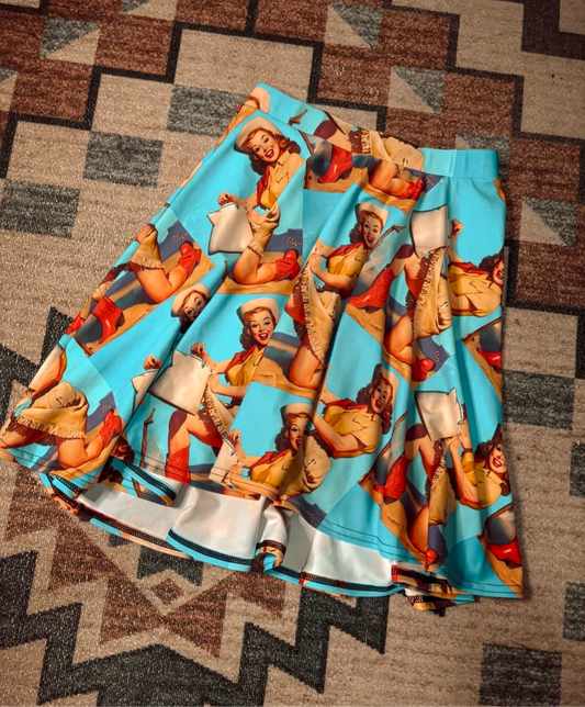 PIN UP COWGIRL SKIRT