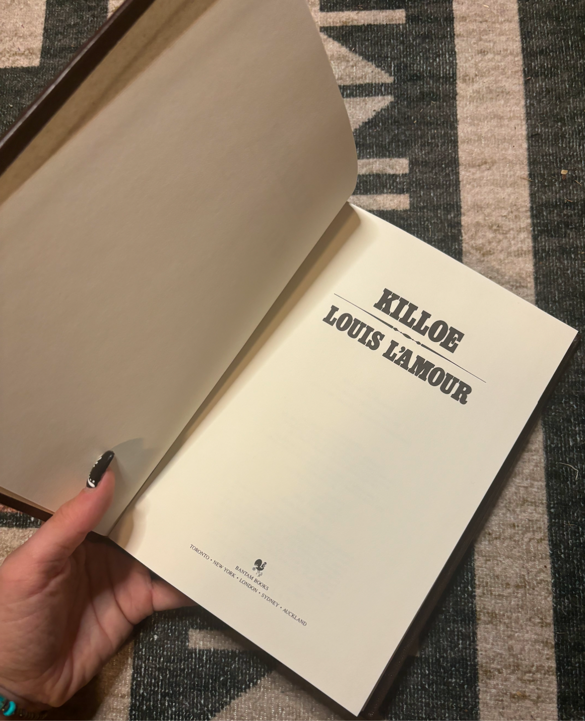 LEATHER BOUND LOUIS L’AMOUR HARDBACK BOOKS- KILLOE, FLINT, DAYBREAKERS *VINTAGE*