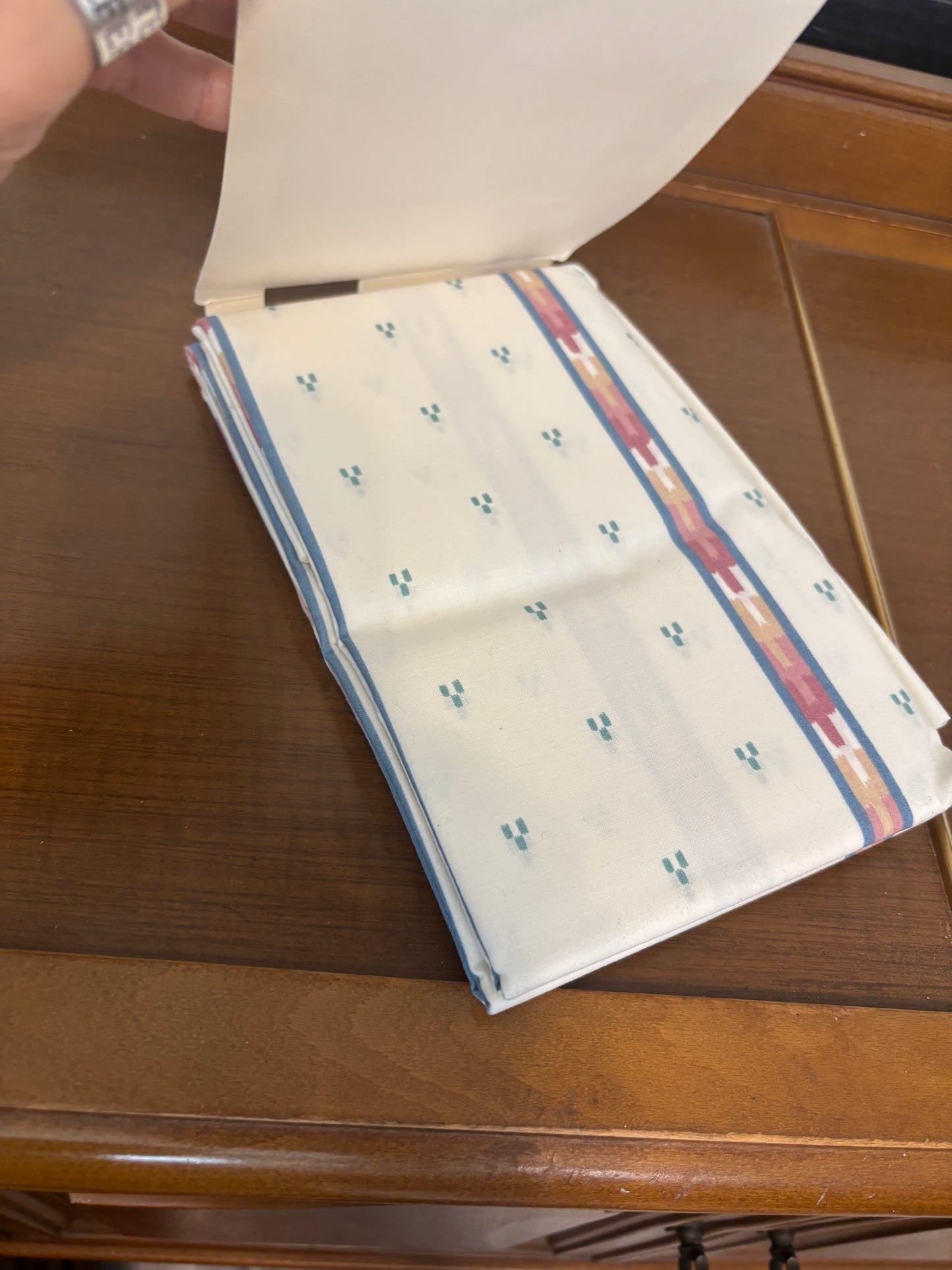 *VINTAGE*DEADSTOCK* JCPENNY AZTEC PILLOWCASES SET OF 2